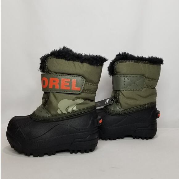 Sorel Toddler SNOW COMMANDER™ Toddler Boots Size 6 Stone Green NWT - Picture 1 of 8